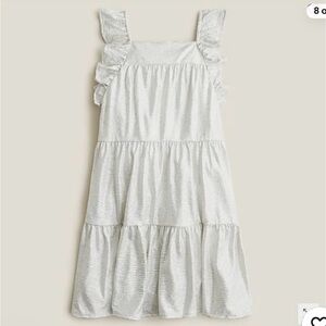 NWT Crewcuts Iridescent silver dress 2T